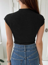 DAZY Solid Cap Sleeve Tee